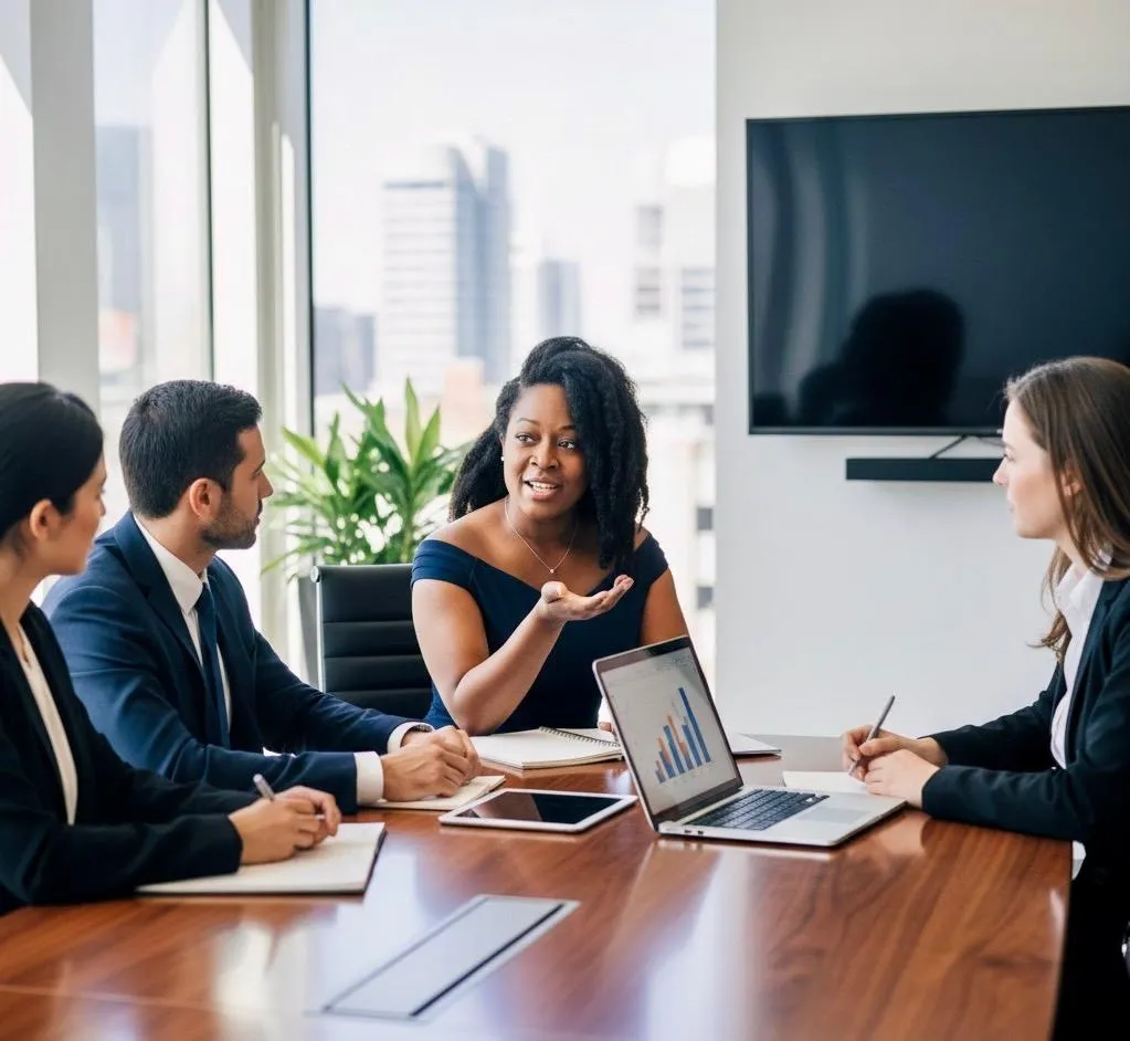 NABiM team advising enterprise stakeholders in a strategy session